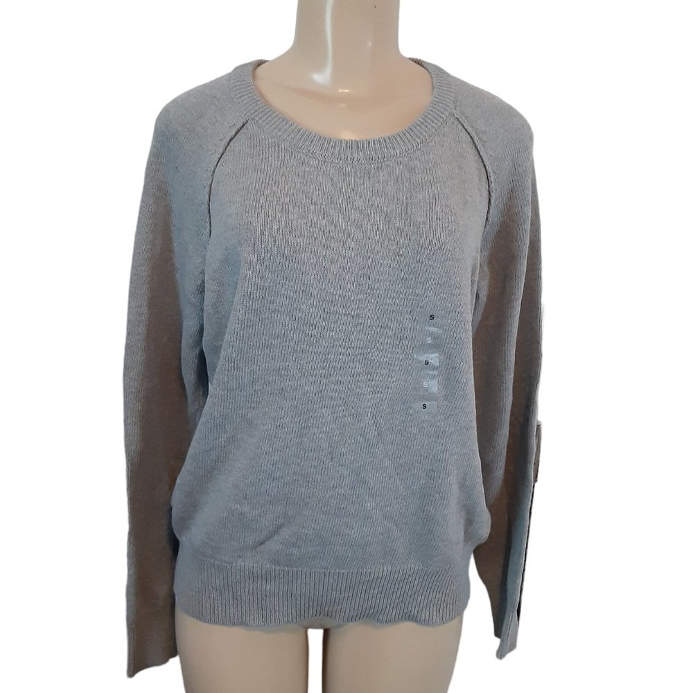 Karen Scott Gray Crew Neck Sweater